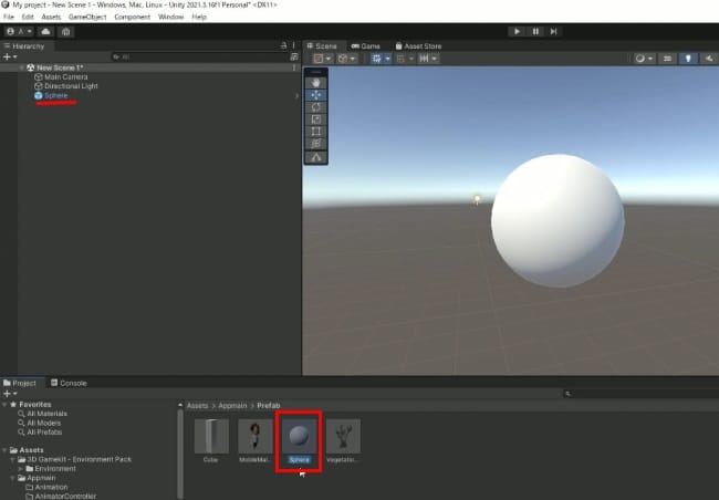 Unityのプレハブ化